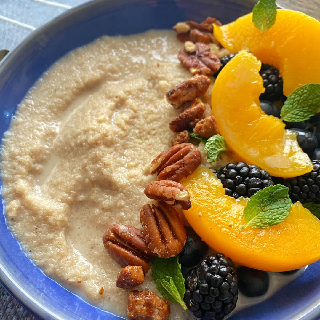 Fonio Peach Porridge