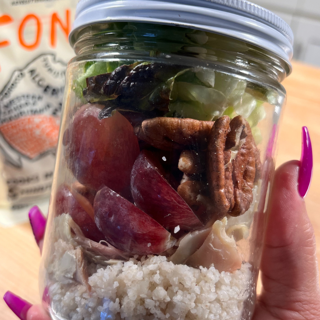 Fonio Waldorf Salad Jars