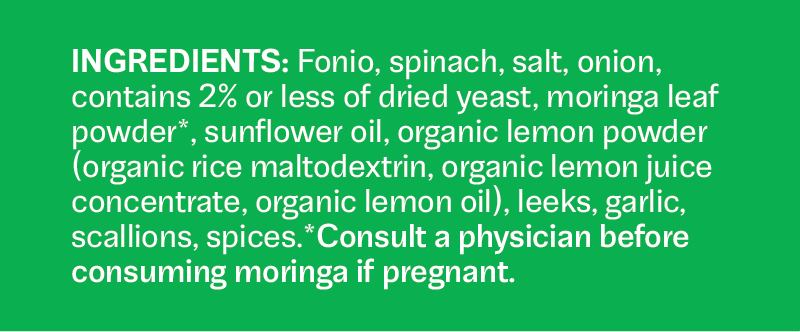 Greens Fonio Pilaf