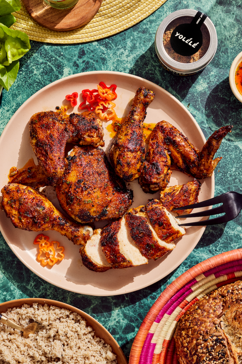 Yassa Spice Rubbed Grilled Chicken