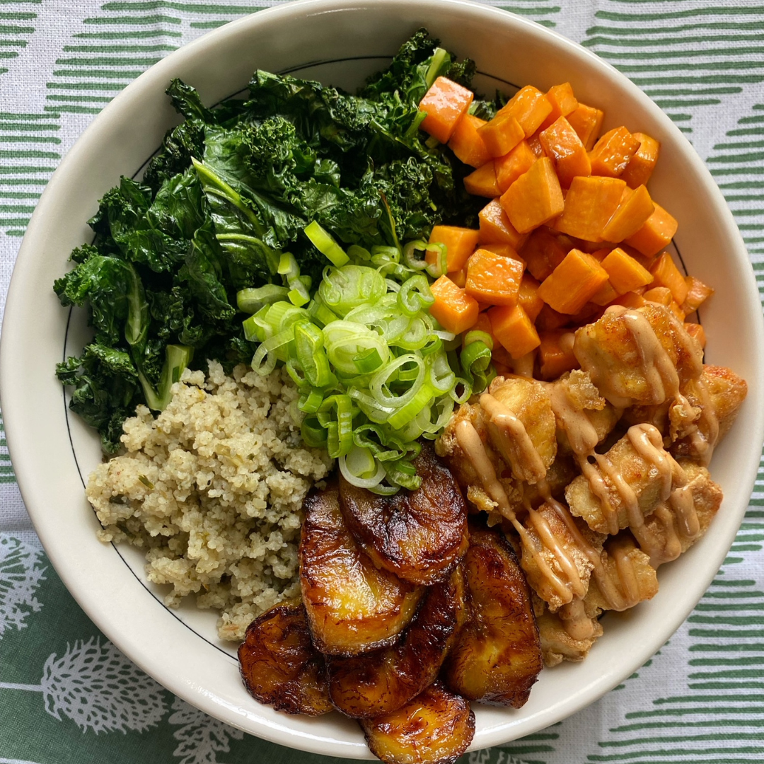 Greens! African Bounty Bowl with Tofu