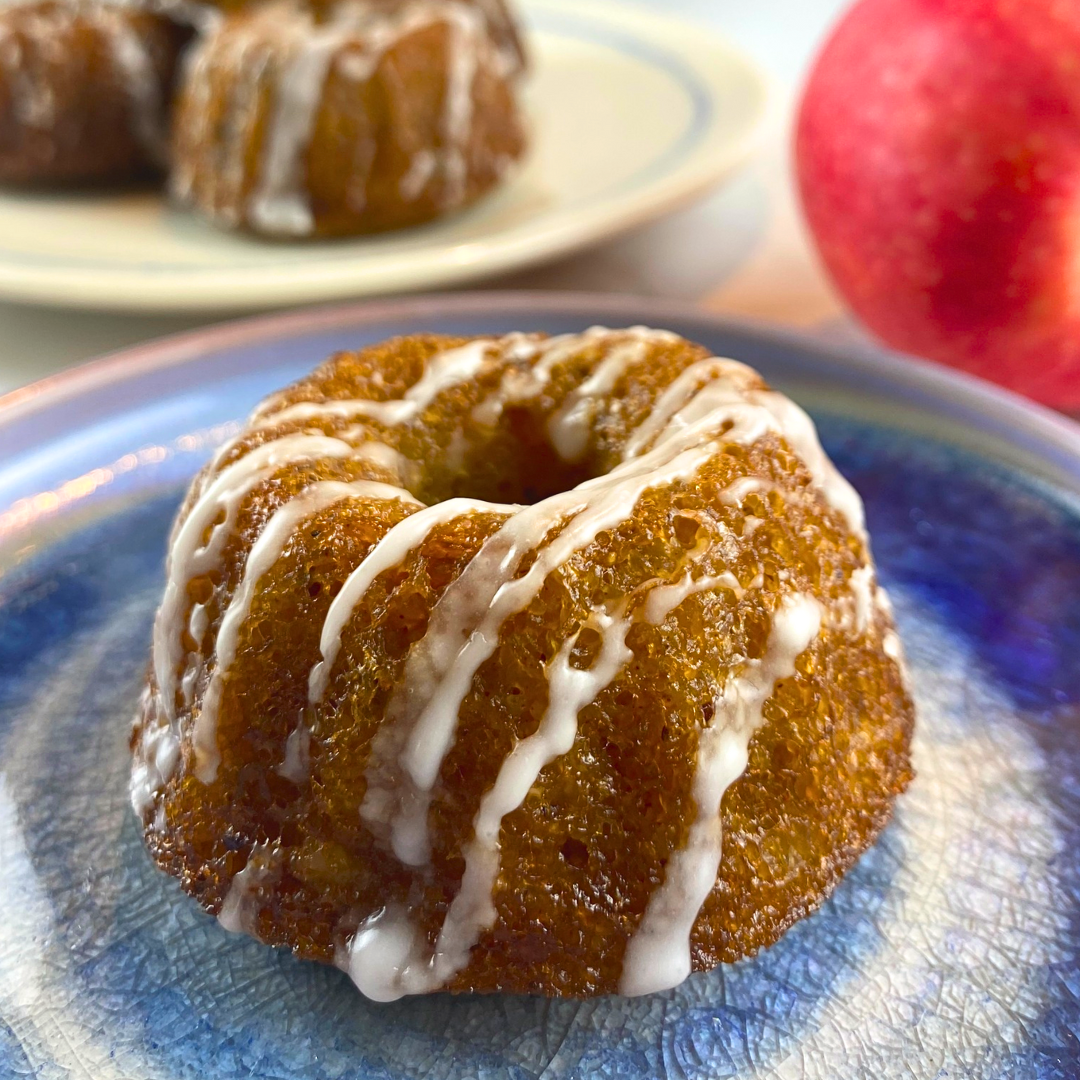 Apple Honey Fonio Bundt Cake