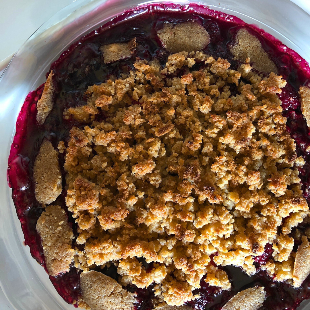 Three Berry Fonio Crumble