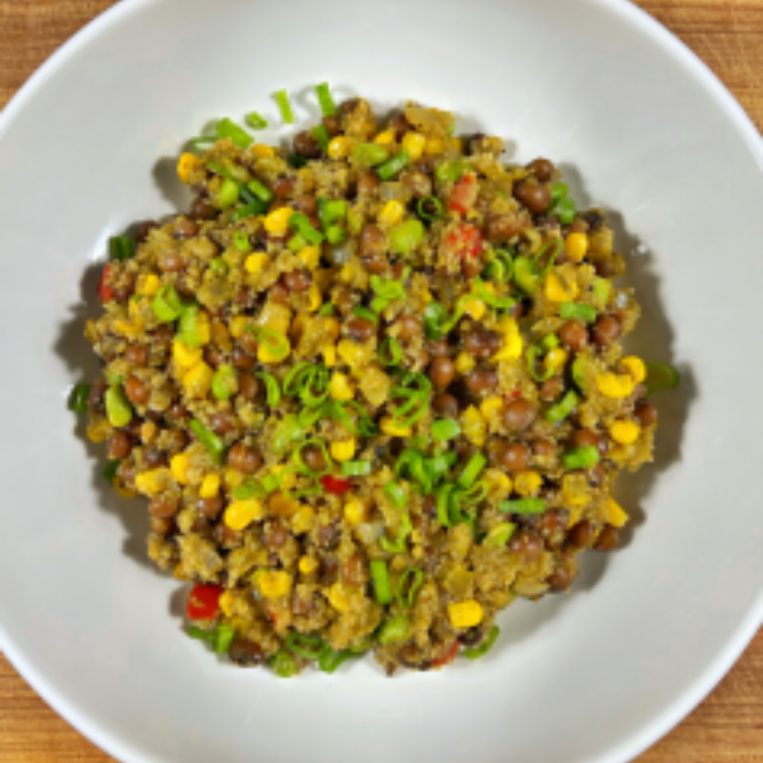 Warm Pigeon Pea & Fonio Salad